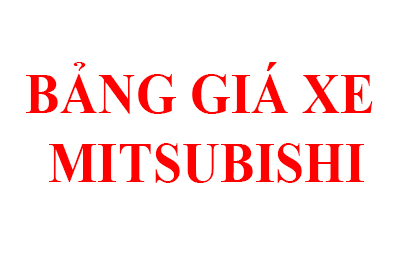 Bảng giá xe Mitsubishi