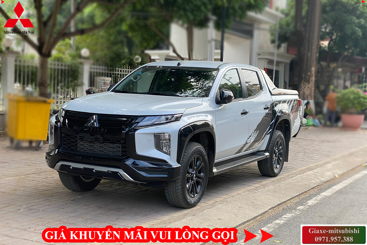 xe bán tải Mitsubishi Triton Athlete Màu trắng