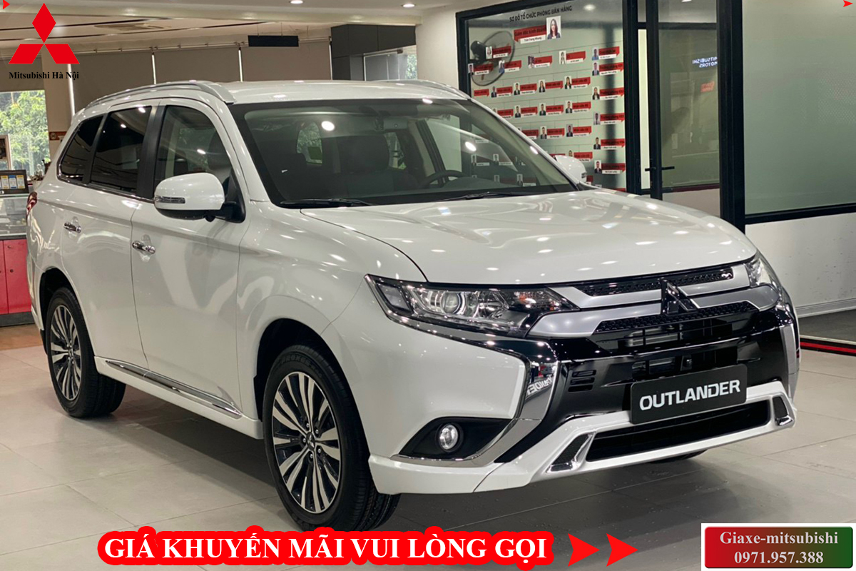 xe mitsubishi outlander 2024 cvt màu trắng