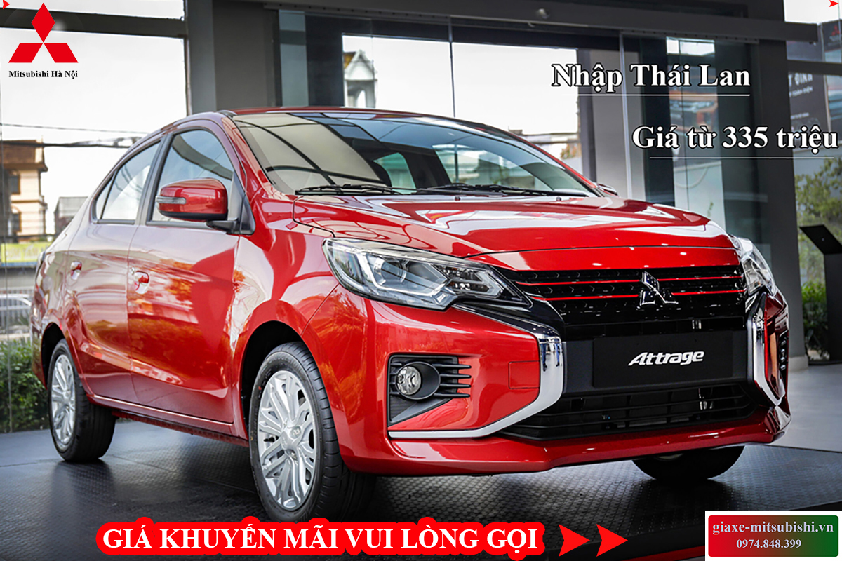 Mitsubishi Attrage 2024 Premium màu đỏ