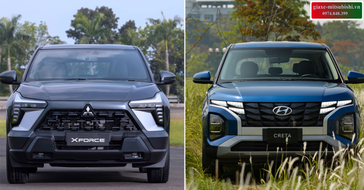 1-1 So sánh xe Hyundai Creta với Mitssubishi Xforce