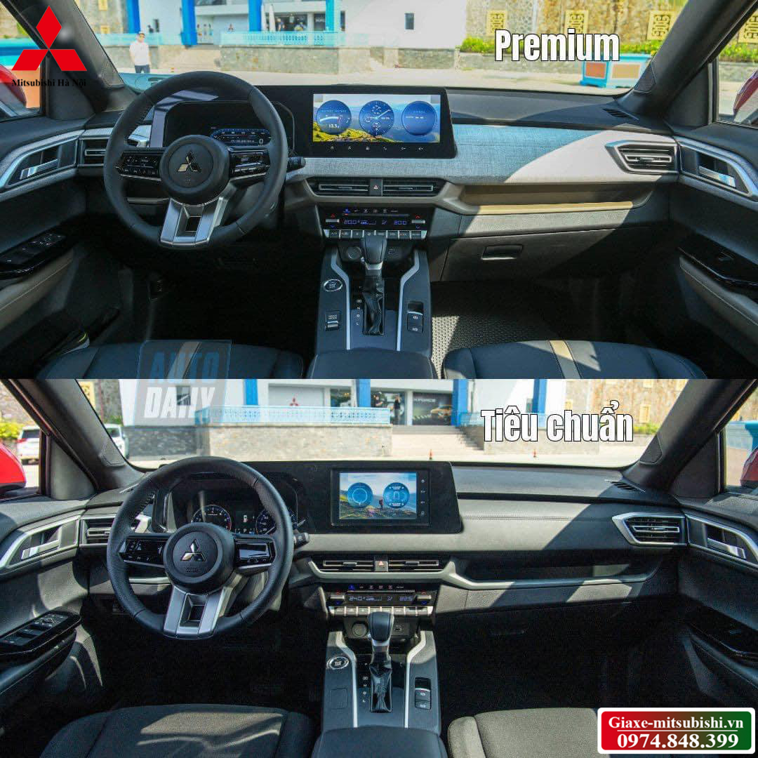 so sánh xe mitsubishi xforce glx với premium
